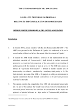 Opinion of the Commonwealth Lawyers Association on the Uganda Anti Homosexuality Bill 2009