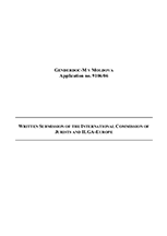 Intervention of the ICJ and ILGA before the European Court of Human Rights in Genderdoc-M v Republic of Moldova, 2012