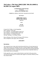 Nadan & McCoskar v State, High Court of Fiji at Suva, 26 August 2005. [2005] FJHC 500