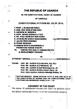 Oloka-Onyango & Ors v Attorney General 2014