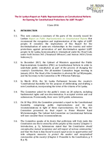 The Sri Lankan Report on Public Representations on Constitutional Reform: An Opening for Constitutional Protections for LGBT People?