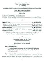 NGO Coordination Board v Eric Gitari & Ors 2019