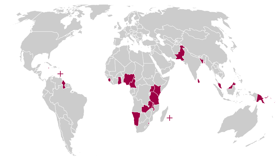 Countries map