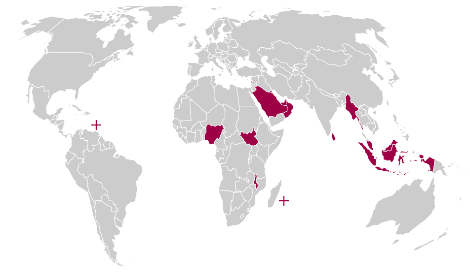 Countries map
