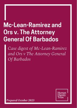Mc-Lean-Ramirez and Ors v The Attorney General Of Barbados Case Digest