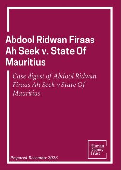 Ah Seek v The State of Mauritius Case Digest