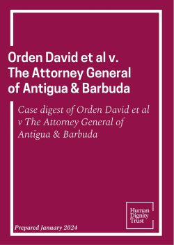 Orden David et al v The Attorney General of Antigua & Barbuda Case Digest