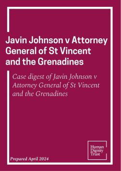 Javin Johnson v Attorney General of St Vincent and the Grenadines Case Digest
