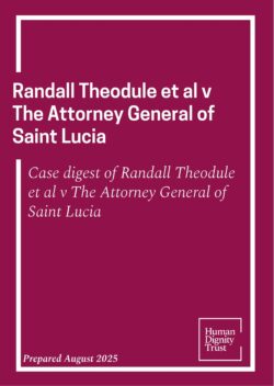 Randall Theodule et al v The Attorney General of Saint Lucia Case Digest